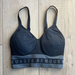 Under Armour Women's Black and Gray Sports Bra